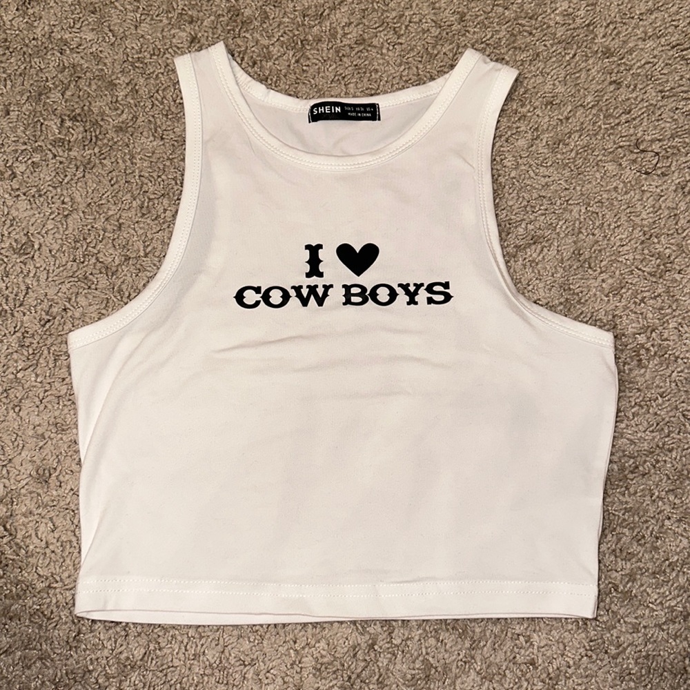 fun country cropped tee